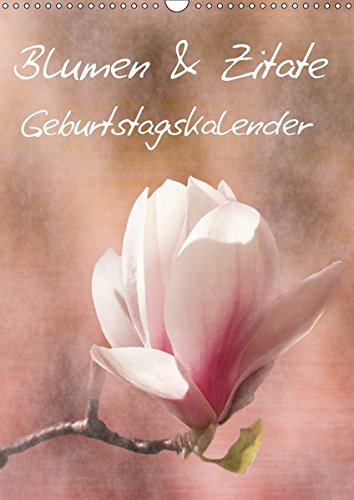 Amazoncom Blumen Zitategeburtstagskalender
