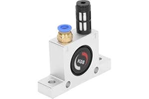 Pneumatic Air Turbine Vibrator, Adjustable Low Noise Pneumatic Vibrator Air Vibrator with Connectors and Mufflers for Pipelin