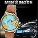 World Map Denim Fabric Watch Quartz Relojes Mujer Relogio Feminino Gift Brown
