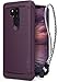 Ringke Onyx Compatible with LG G7 ThinQ Case Brushed Metal Design Flexible & Slim Dynamic Stroked Line Pattern Durable Anti Slip Shock Absorbent Cover for G7 Thin Q - Lilac Purple