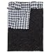 AIRCEE Double 2 Person Queen Size Flannel Liner Double Sleeping Bag With Pillows 15 Degrees (Black)