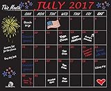 DoSensePro Monthly Calendar Chalkboard Planner Organizer, Wall Decal Chore Chart Family Calendar 18