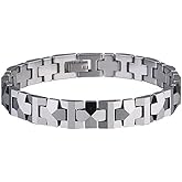 Men's NEW Shiny Tungsten Carbide "Pyramid" Bracelet