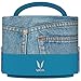 Vaya Tyffyn 20 oz, Denim, Vacuum Insulated Lunch Box without Bagmat - 2 Copper finished Stainless Steel Leak-Resistant Food Storage Containers - BPA Free, Eco-Friendly Bento Box (Color:Denim)