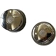 MEISO Single Cup Plus Double Cup 2Pcs Pressurized Espresso Filter Basket 51mm Reusable Stainless Steel Double Wall Replacemen