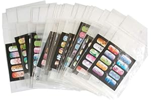 Buyter Manicure Stencils Tools DIY Design Airbrushing 5 Pieces Reusable Template Sheet for Airbrush Kit Nail Art Paint Set (Random 10 pieces)