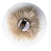 ERaBLe(TM) Shoe Clips for Women Shoes Decoration with Fur pom pom 1 pair (Beige)