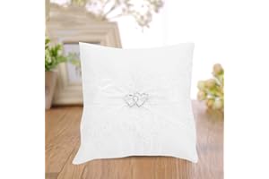 Ring Pillow, Ring Cushion Pillow, White Beach Wedding for Outdoor Wedding