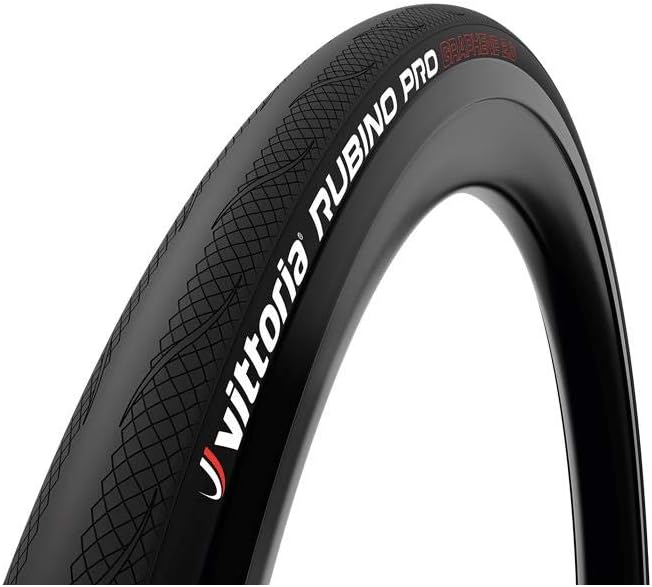 Vitoria Rubino Pro G2.0 Bicycle Tires, Tubler, Full Black, Graphene Road Cycling, Touring, Racing