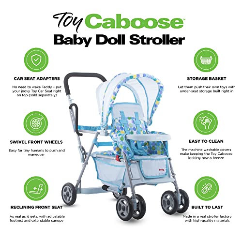 Joovy Toy Caboose Baby Doll Stroller Featuring Reclining Front Seat