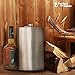 Jumbo 64 Oz Stainless Steel Metal Liquor Flask for Men Women - No Spill Cap - Portable Travel Drinks Alcohol Spirits Whiskey Parties Giant Drinking Flask