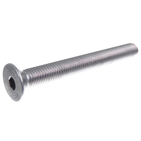 SECCARO Senkschraube M10 x 90 mm, Edelstahl V2A VA A2, DIN 7991 / ISO 10642, Innensechskant, 20 Stück