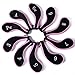 10L0L Golf Head Covers,Neoprene Zippered Golf Club head Iron Covers - Set of 10 (black and pink)