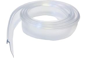 TECHNOLOGYLK Angled Clear Vinyl Framed Shower Door Drip Sweep - 36-in Long | Made in USA