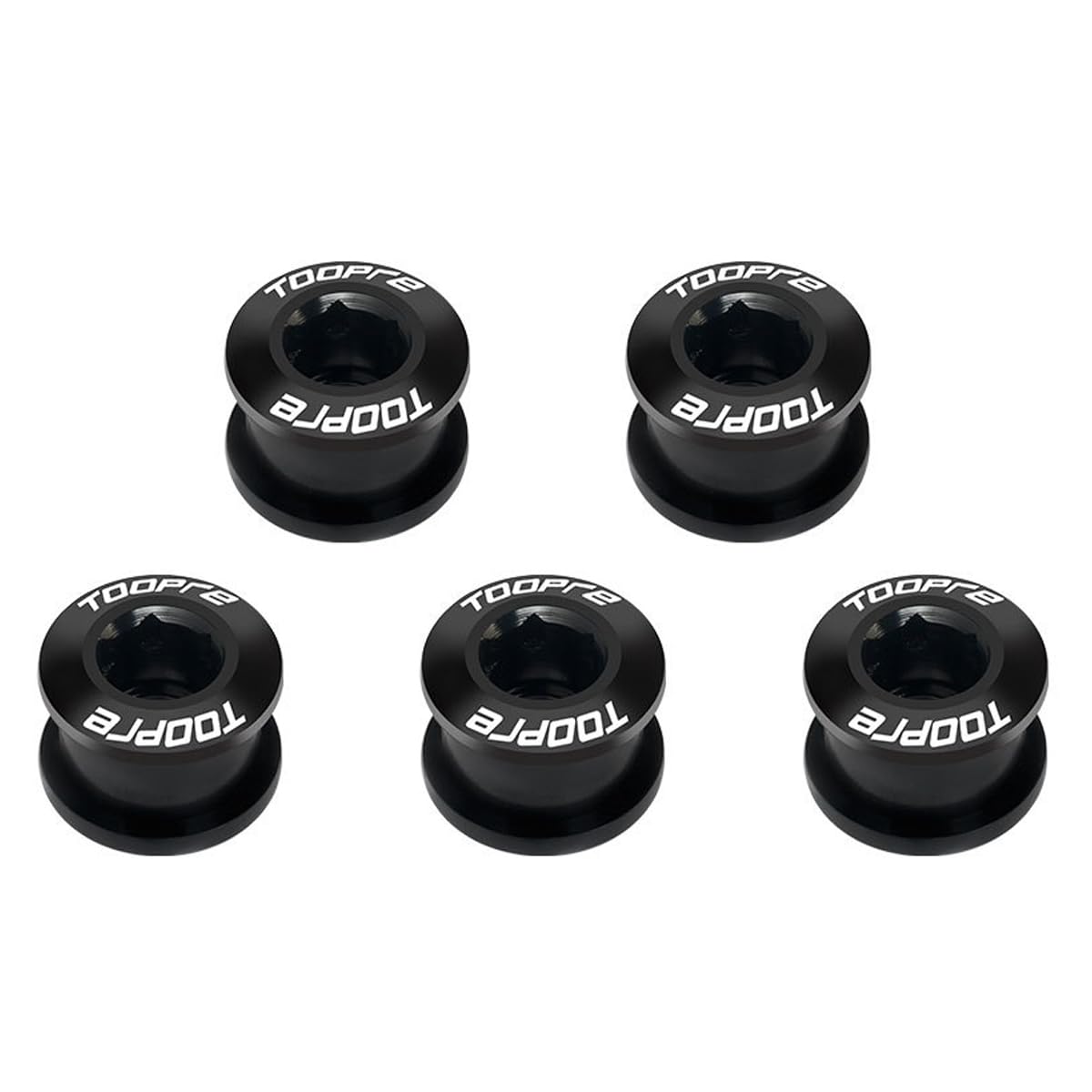 HOUSON 5PCS chainring screws, aluminum alloy bicycle crankset screw MTB disc screws chain wheel screw for road bike, mountain bike BMX Single