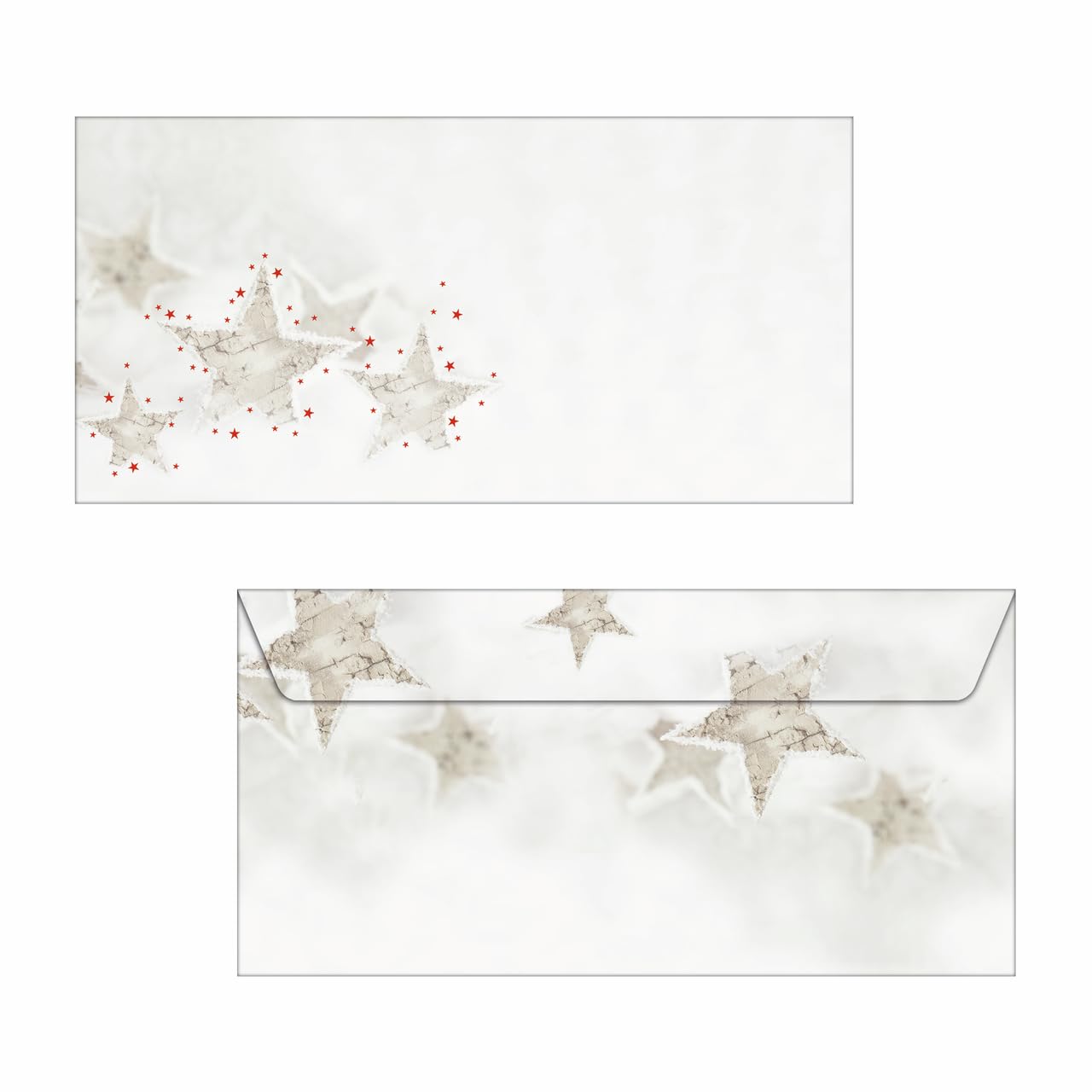 SIGEL DU250 Christmas envelopes "Christmas Timber", DL, without window, 90 gsm, 25 Pieces