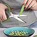 Herb Scissors, Kitchen Shears, Besiva 5 Blades Stainless Steel Multipurpose Vegetable Scissors with Cleaning Brush, Ideal for Snipping Herbs, Office Shredding Paper, Art Handmade Papercut