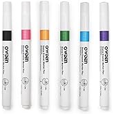 OWDEN 6 Colors Enamel Markers for Metal Stamps of Jewelry DIY. | 6 Colors: Black,Pink,Green,Peacock Blue,Purple,Golden, Acrylic Ink for Filling Your Markings and Impressions.