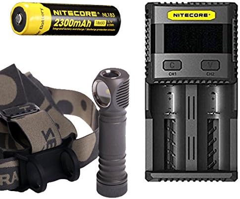 Zebralight H600F Mk III Floody 18650 XHP35 Headlamp Cool White Zebralight H600F Mk III Floody 18650 XHP35 Headlamp Cool White w/Nitecore NL183 2300mAh Rechargeable 18650 Battery &amp; SC2 Charger