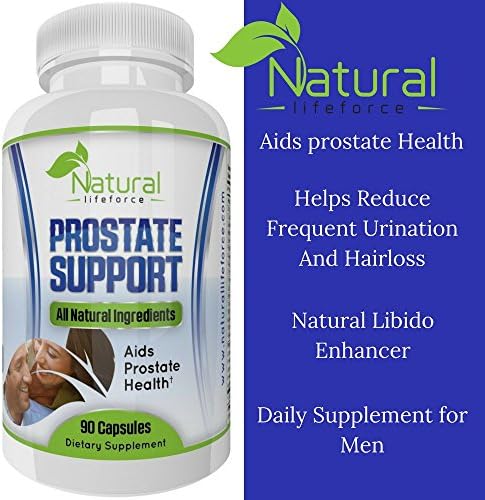 Natural LifeForce Prostate Support 90 capsules – Daily Healthy Supplement for Men – Helps Reduce Frequent Urination and Hair Loss – Safe, Natural Libido Enhancer