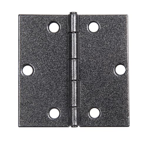 Alberts 823054 DURAVIS® Scharnier | quadratisch | schwarzdiamant duplexbeschichtet | Größe 60 x 60 x 1 mm | 20er Set