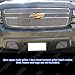 APS Compatible with Chevy Avalanche Suburban Tahoe 2007-2014 Main Upper Tow Hook Stainless Steel SS Chrome Billet Front Grill Grille Insert Combo C67919A