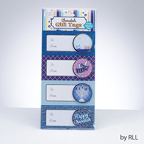 Chanukah Gift Tags - 8 Sefl adhesive