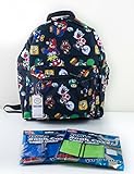 Nintendo Super Mario & Luigi 16'' Backpack & 2 It's Academic Jumbo Book Covers Bundle