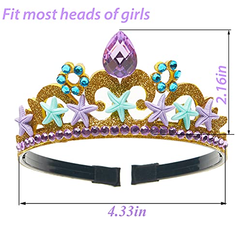 JiaDuo Princess Dress Up Crown Gold Tiara for Girls Birthday Halloween