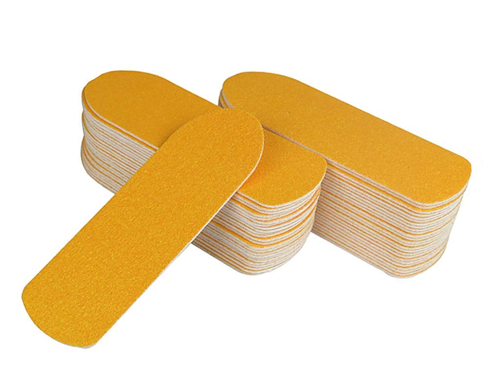 Tredoni 50pcs 80 Grit Replaceable Files for Callus Rasp - 12.5cm Feet Dead/Hard Skin Corn Scrubbing Files (50 Rough Files - 80 Grit)