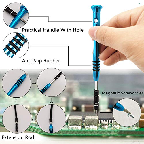 Screwdriver Set, Apsung 110 in 1 Repair Tool Kit Multi-function Magnetic Precision Screwdriver Set,Flexible Shaft Compatible with Mobile Cell Phone Iphone Android Ipad Computer Laptop Computer PC