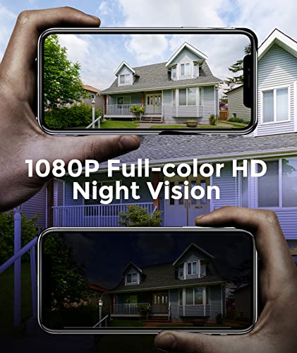 Outdoor Security Camera, 1080P HD Wireless Outdoor Camera with Night Vision, AI & PIR Motion Detection, IP65 Weatherproof, 2-Way Audio, Battery Powered Security Cameras Wireless Outdoor -2 Cameras Kit