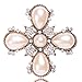 Fashion jewelry designer faux imitation pearl statement brooch pin for women (Star)
