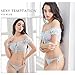 YOMORIO Girls Bikini Lingerie Chiffon Pajama Polka Dot Transparent Nightwear Set (Blue)