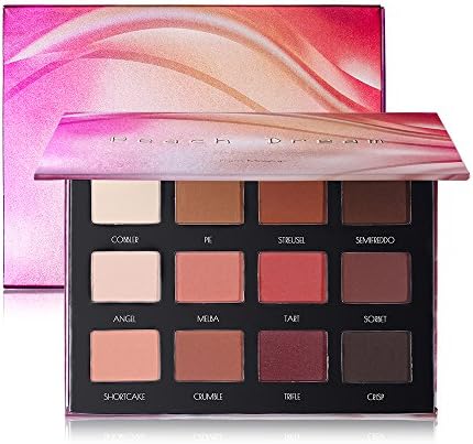 Peach Dream Palette - 12 Matte Eyeshadow Palette Brown Pink Red Neutral Warm Eye shadow Makeup Pallet by Prism Makeup