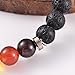Ezina Designs Meditation 2 for 1 Lava Rock Bead Essential Oil Diffuser 7 Chakra Gemstone Healing Bracelet Tigers Eye Combo Stretch Bracelet. Set of 2 Health Wellness Unisex Bands