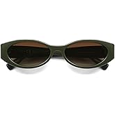 SOJOS Trendy Oval Polarized Sunglasses Womens Retro Narrow Chic Thin Y2k Sunnies SJ2364