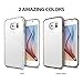 Galaxy S6 Case, Ringke [Fusion] Crystal Clear PC Back TPU Bumper w/Screen Protector [Drop Protection/Shock Absorption Technology][Attached Dust Cap] for Samsung Galaxy S6 - Clear