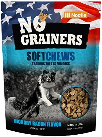 ?Grain Free Dog Treats and Dog Chews by Nootie No-Grainers (Hickory Bacon, 12.5)