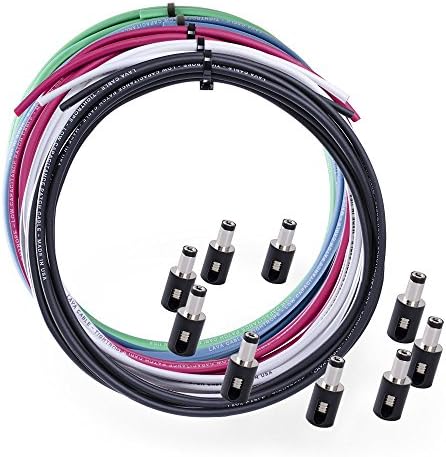 LAVA Cable Tightrope DC POWER Solderless Kit 10ft Cable & 10x Plugs (RED)