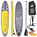 Goplus Inflatable Stand up Paddle Board Surfboard SUP Board with Adjustable Paddle Carry Bag Manual Pump Repair Kit Removable Fin for All Skill Levels, 6