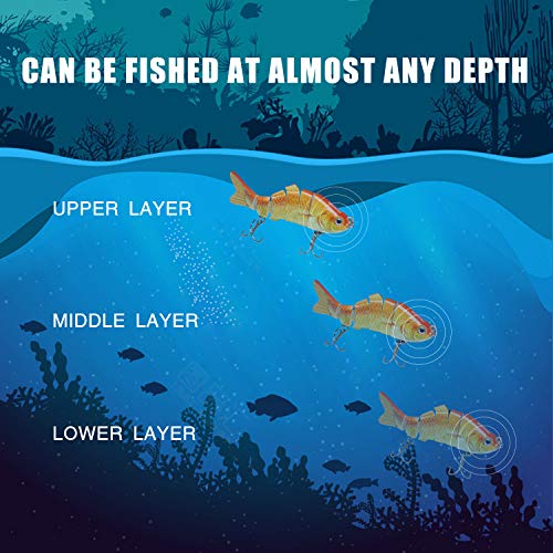 image for TRUSCEND Fishing Lures Swimbait Bass, 10cm 3.93