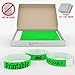 Grandstand Ink 3/4in NEON Green Tyvek Event Wristbands - Premium Quality VIP Identification Bands 500ct BOX