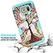 SKYLMW Galaxy S6 Case, S6 Case [Shock Resistant Series ] Hybrid Rubber Case Cover for Samsung Galaxy S6 3in1 Hard Plastic +Soft Silicone Tree Mint