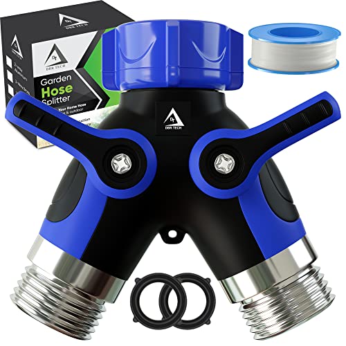 Hose Splitter 2 Way, Heavy Duty Metal Connector, Two Way Garden Hose