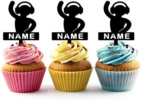 Personnalise Votre Nom Disc Jockey Dj Remix Gateau Toppers De Mariage Joyeux Anniversaire Acrylique Decor Gateau Cupcake Toppers Pour Gateau Partie Decoration 10 Pieces Amazon Fr Jeux Et Jouets