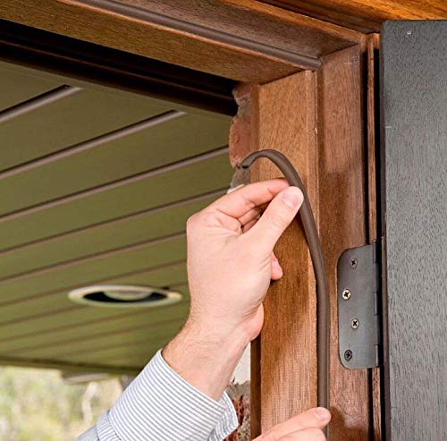 Foam Seal Strip, Door and Window Draft Stopper Door Noise Stopper & Soundproofing Door Weather Stripping Self-Adhesive Insulation(2.5M x 2, Coffee)