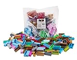 Strictly Briks Classic Stackers Set of 180 Building Bricks | New and Improved 2x2 Stackers for Towers and More! | 100% Compatible with All Major Brands | Rainbow and Metallic Colors