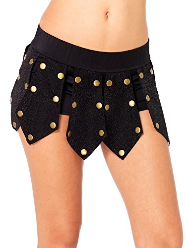Leg Avenue Warrior studded panel boyshorts