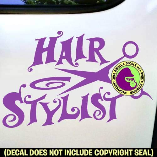 Amazon Com Swirly Hair Stylist Hairdresser Salon Shears Vinyl